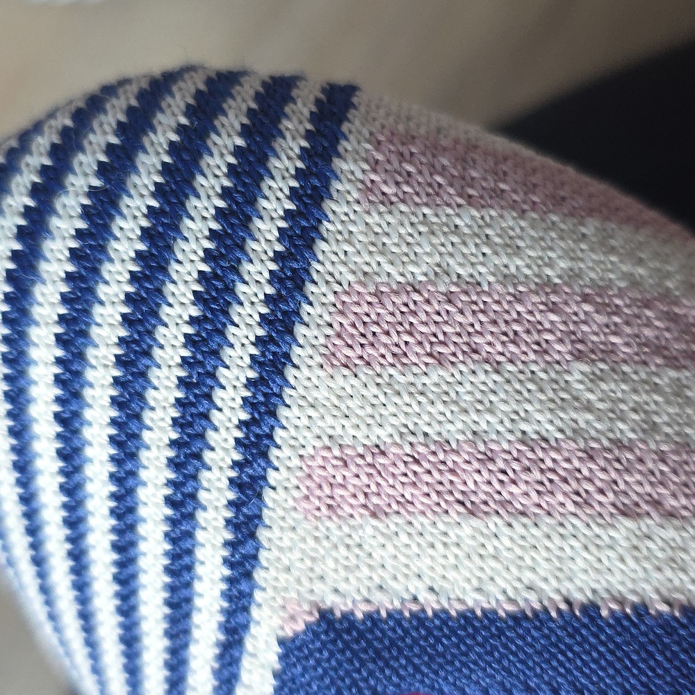 Rothy's Blue and Pink Striped Flats - Picture 11 of 13